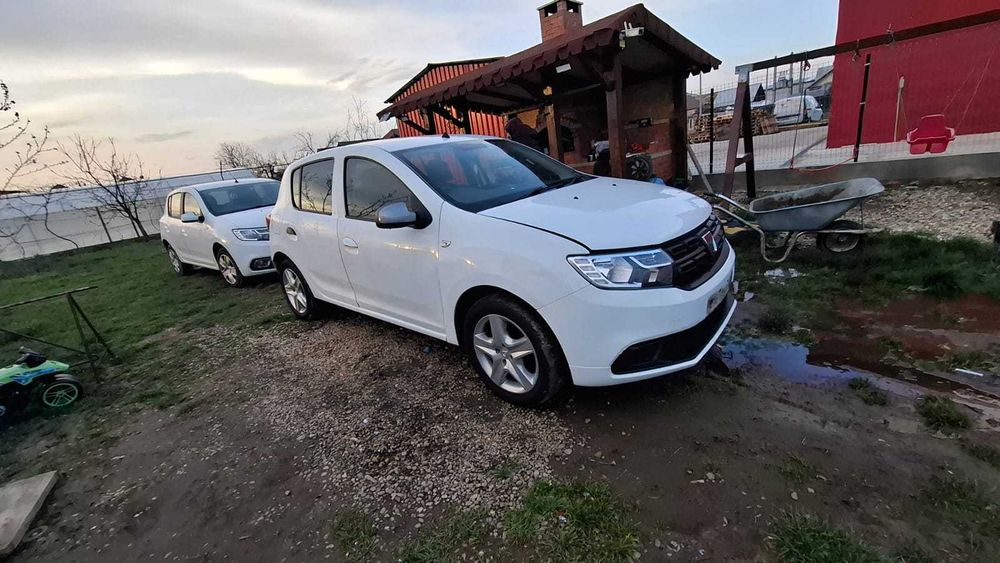 Usa dreapta fata Logan 2 alba + roata rezerva  piese dezmembrari