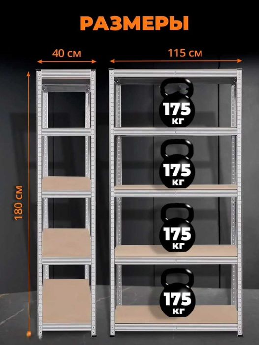 Новые Стеллажи складские, цена за одну шт.
