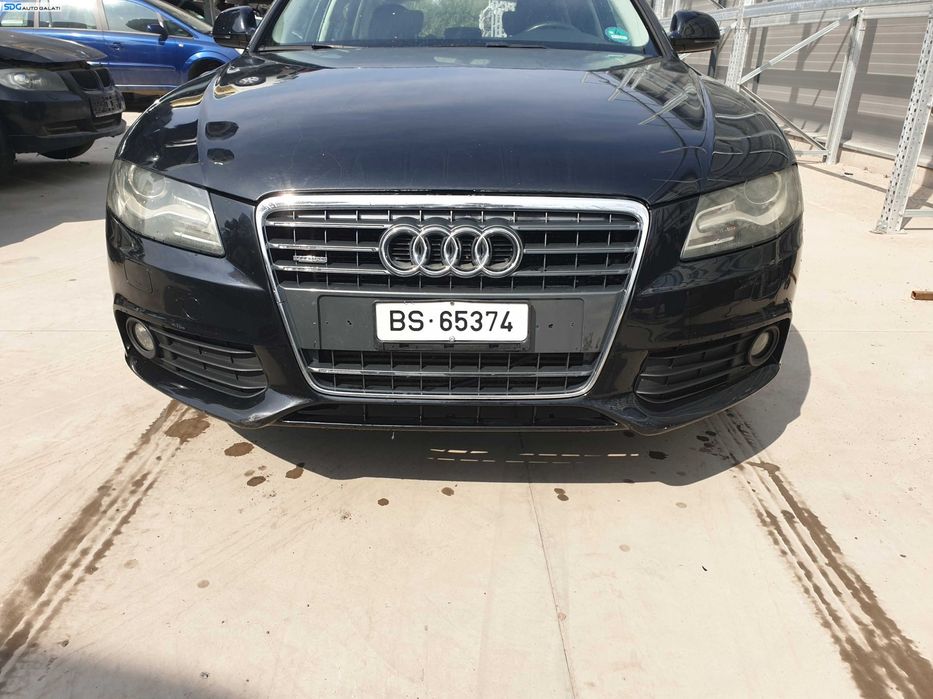 Bara Spoiler Fata Completa cu Spalatoare Faruri si Grila cu Emblema Audi A4 B8 NFL Non Facelift 2008 - 2012 Culoare LZ9Y [K7312] [K7313]