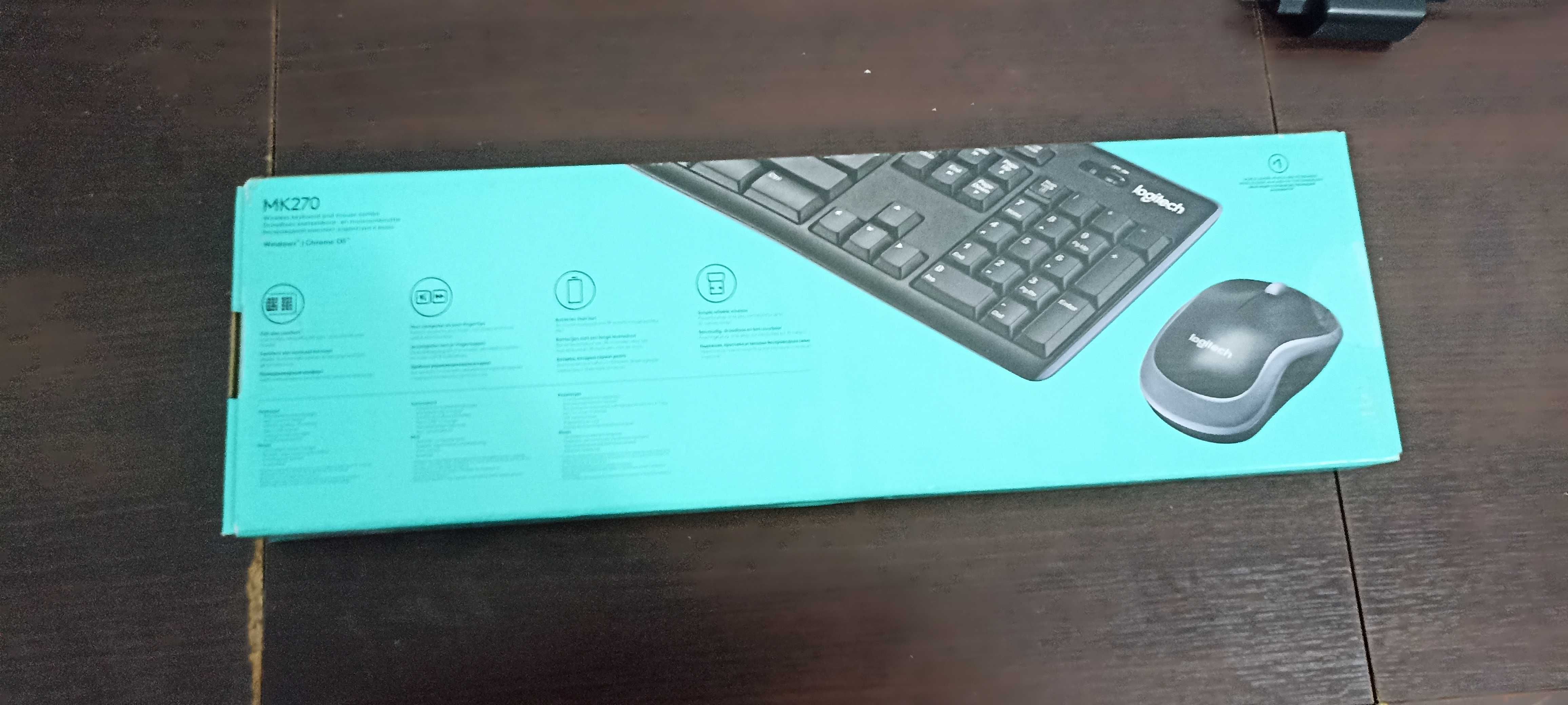 Беспроводная клавиатура с мышкой logitech MK270