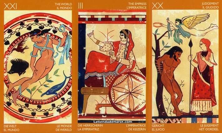 Civilizatia Etrusca Carti de tarot format mare,colectie ed lim-SIGILAT