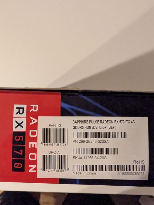 Placa video AMD Sapphire RX 570 ITX