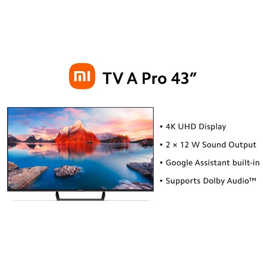 Телевизор TV Xiaomi MI TV A Pro 43 (L43M8-A2ME)(Smart TV)(4K Ultra HD)