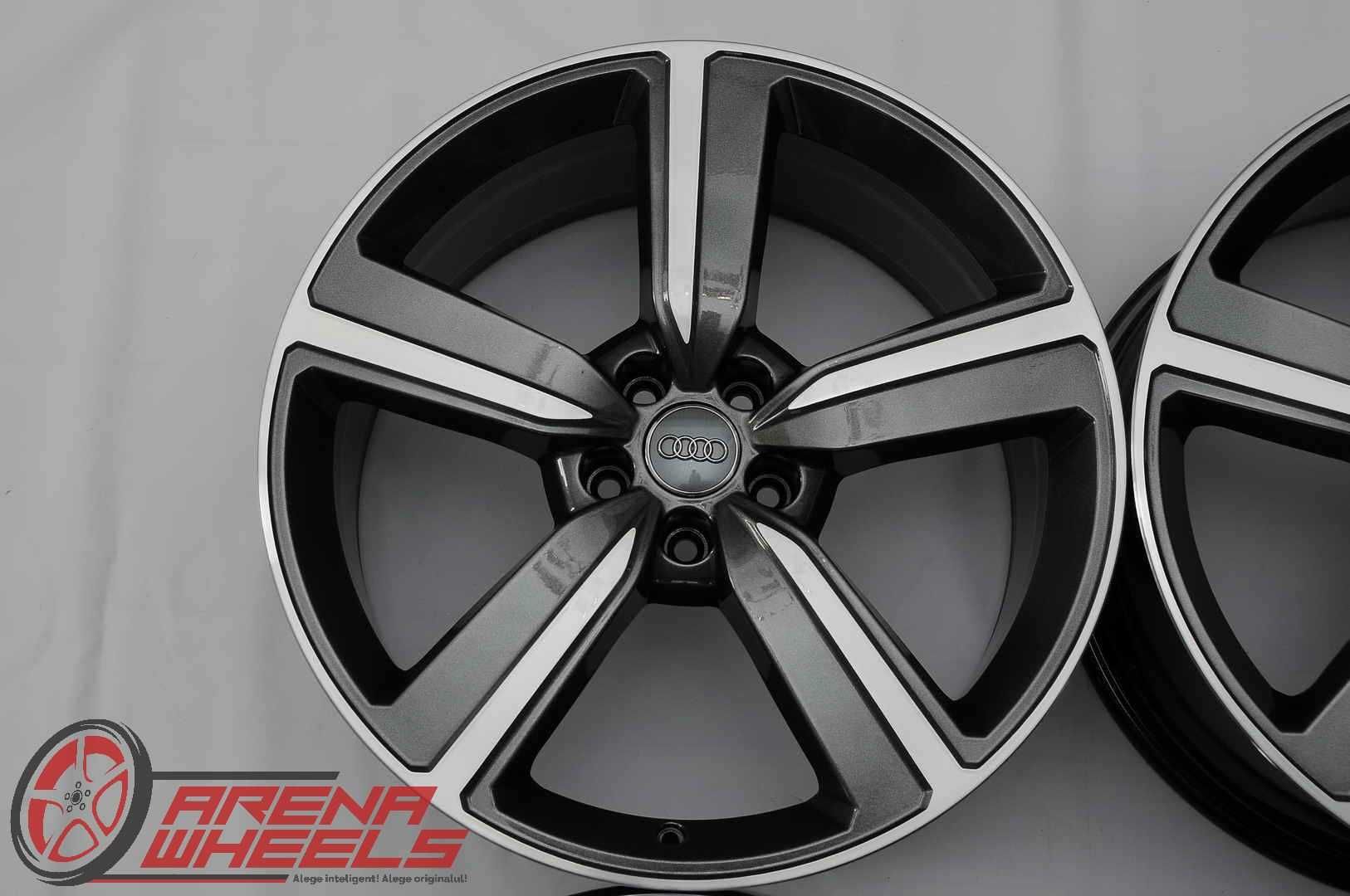 Jante Noi 20 inch Originale Audi E-Tron R20 Gri Antracit Diamond Cut