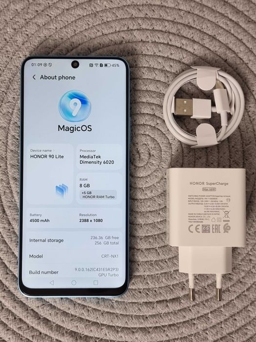 Telefon Huawei Honor 90 lite 256 GB, 8 GB Ram, dual sim, Liber