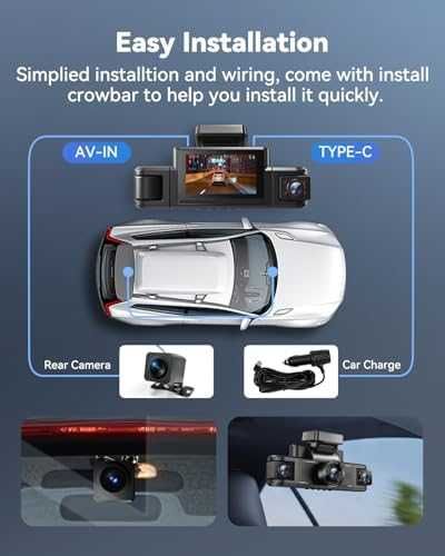 Нова Камера кола 4CH 360° WiFi IR нощна визия 64GB Dashcam автомобил