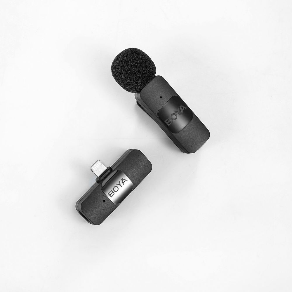BOYA BY-V2 двойной беспроводной микрофон для iPhone