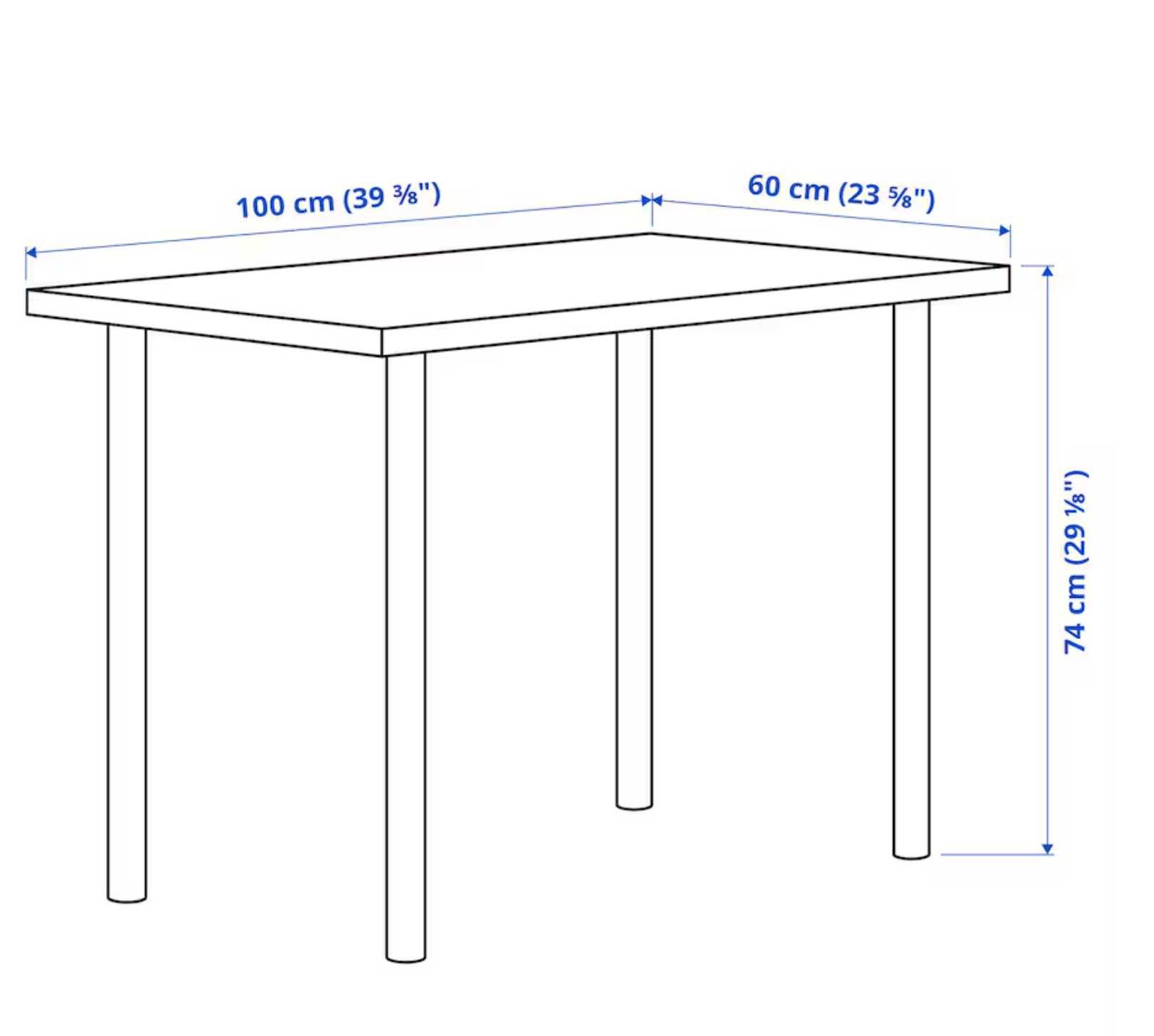 Mese IKEA LINNMON / ADILS, 40 bucati.albe