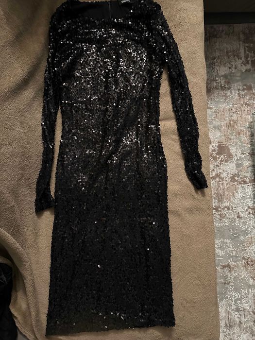 Rochie neagra din paiete marca Blanco