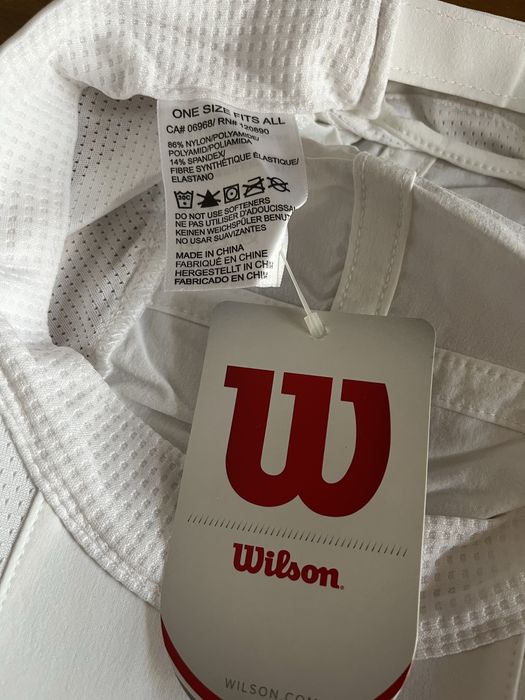 Sapca Wilson alba stretch woven cap