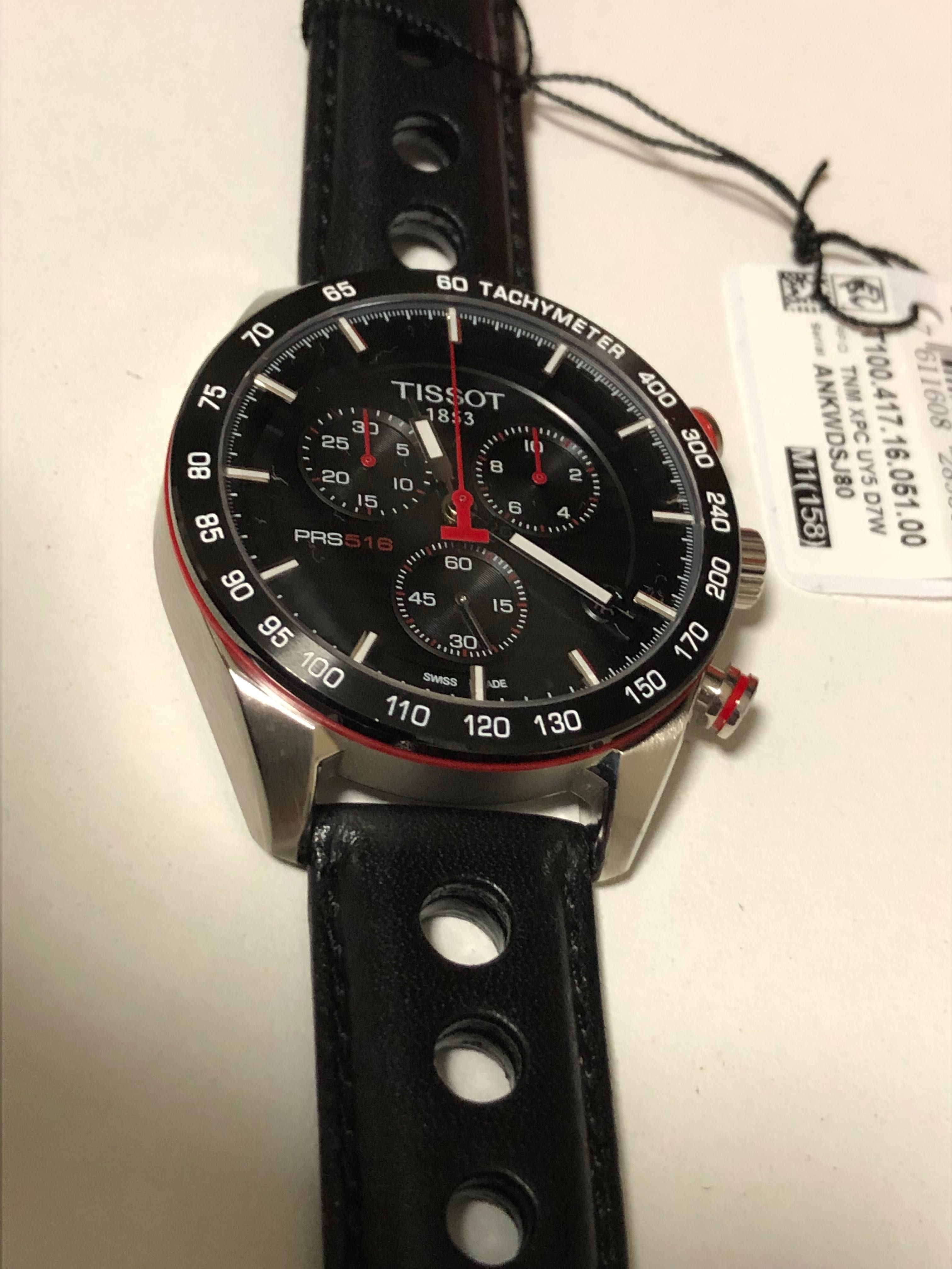 Ceas Tissot PRS 516 Chronograph Red & Silver