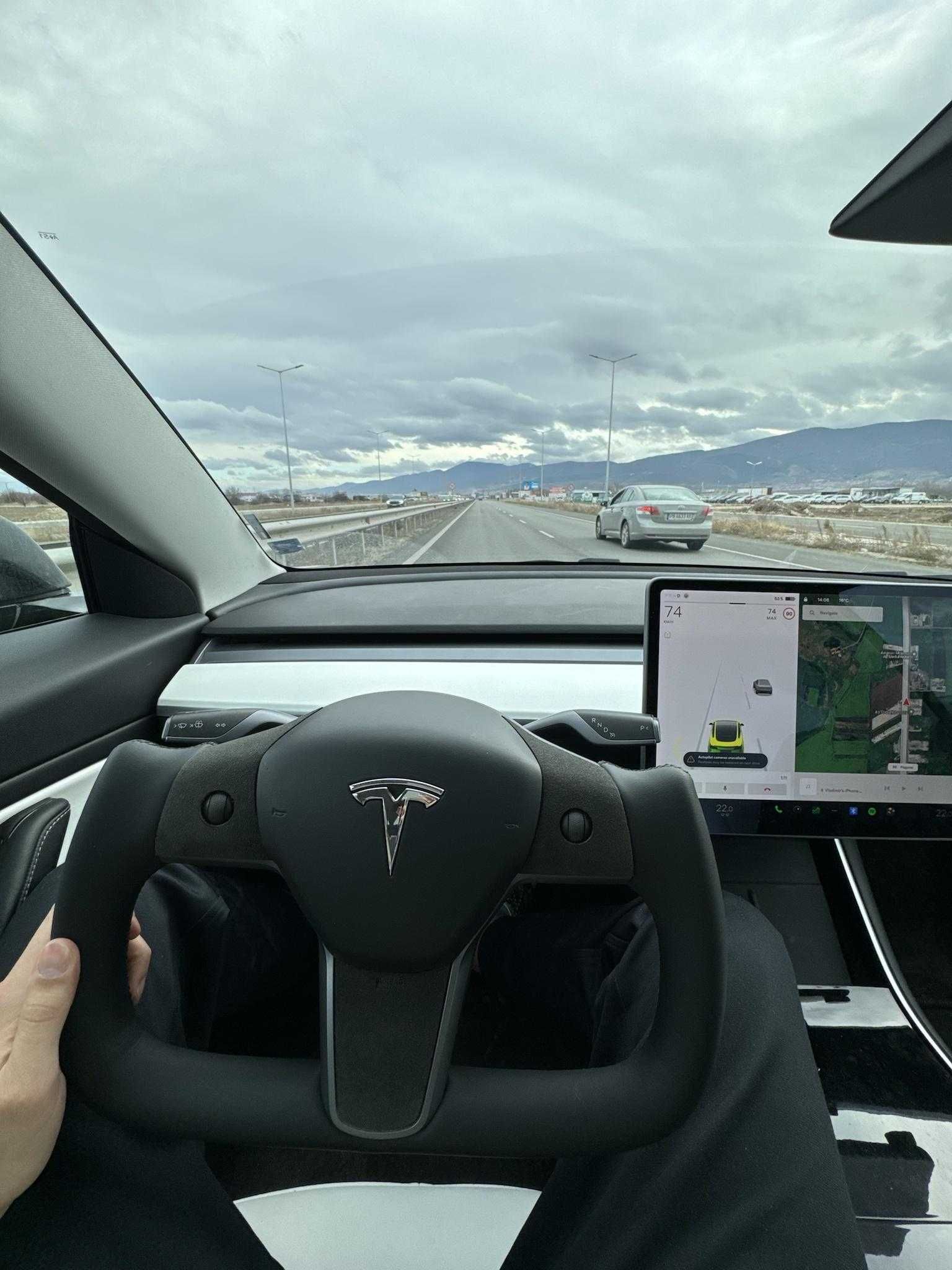 Yoke Волан за Tesla Model 3 Y Тесла Модел Steering Wheel Plaid