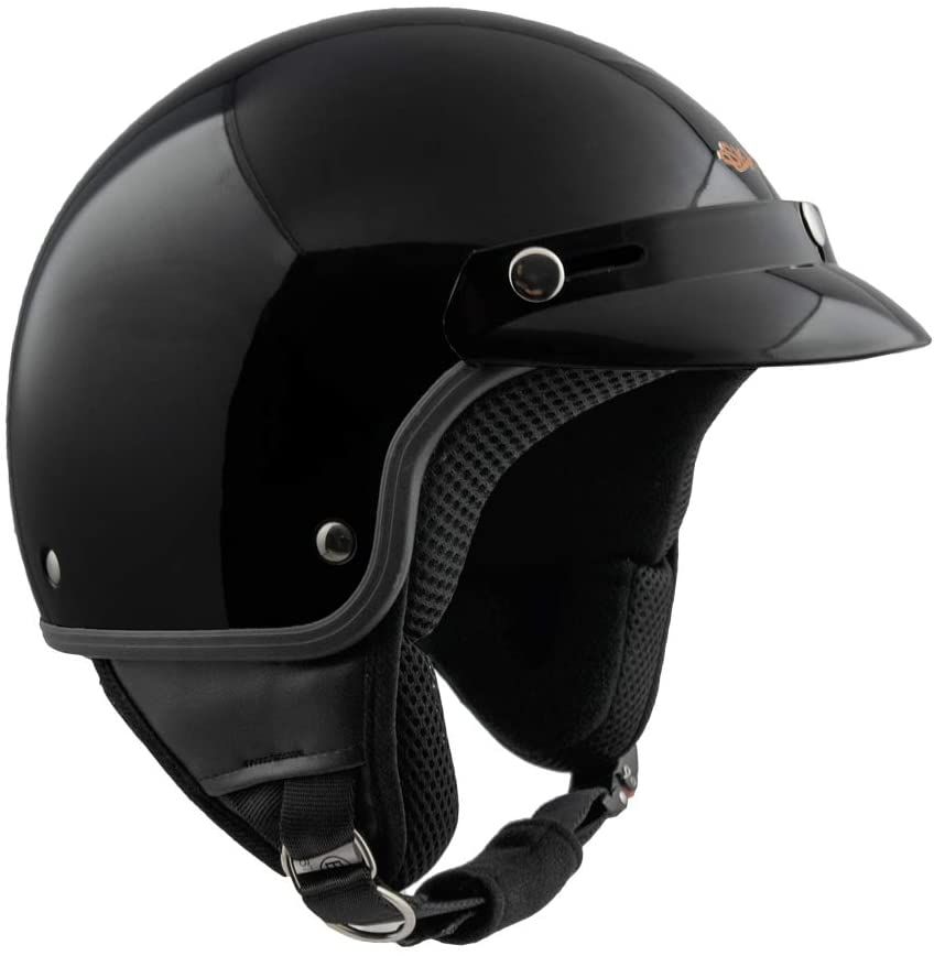 SKA-P Smarty ,Casca Moto Open Face ,Neagra,Marime L 57-58 cm