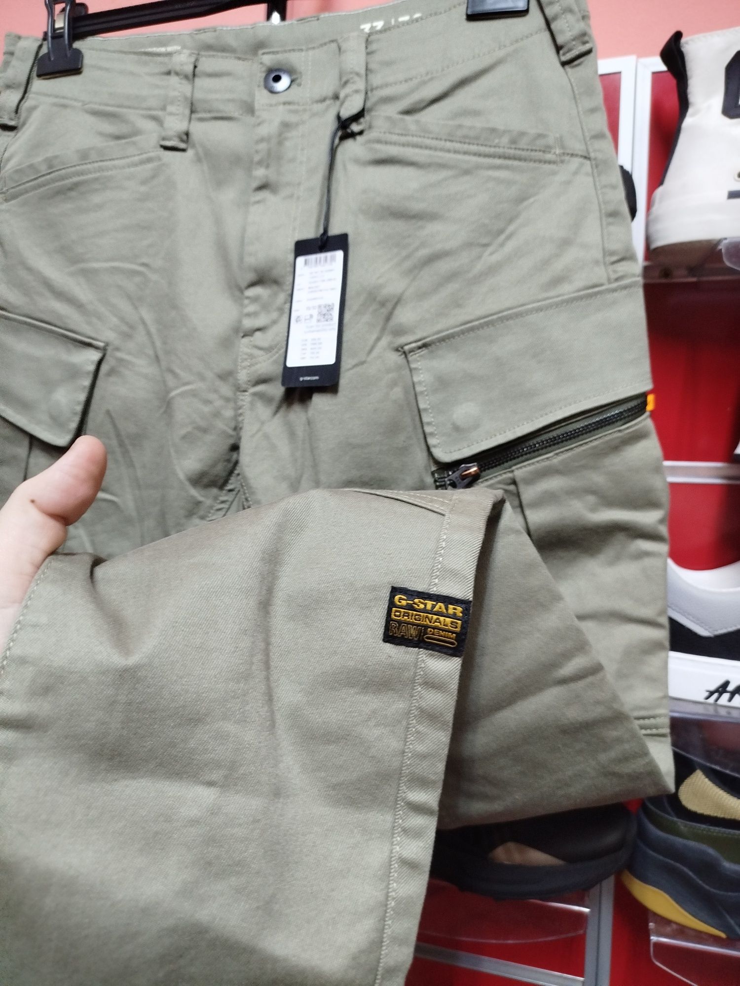 Оригинален мъжки карго панталон G-Star Raw Zip Pocket W33 W35 W36 нов