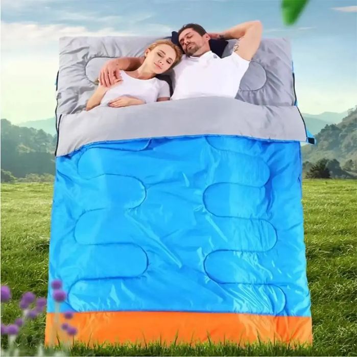 Прокат Двуспальный спальный мешок для кемпинга и отдыха