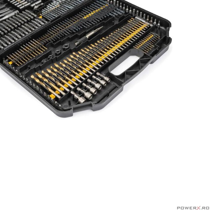 Trusa set 246 burghie si biti pentru lemn, metal, beton, Powermat