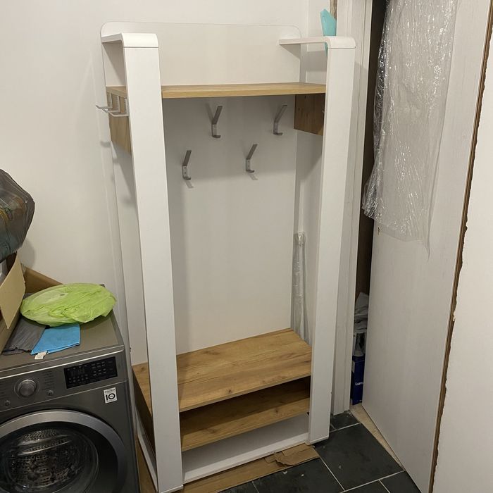 Портманто бял гланц