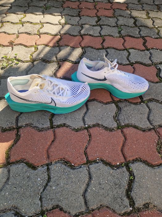 Adidasi de alergare Nike Vaporfly 3 (alb/turcoaz)