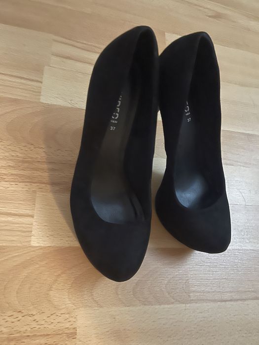 Pantofi cu toc negru eleganți noi nepurtati