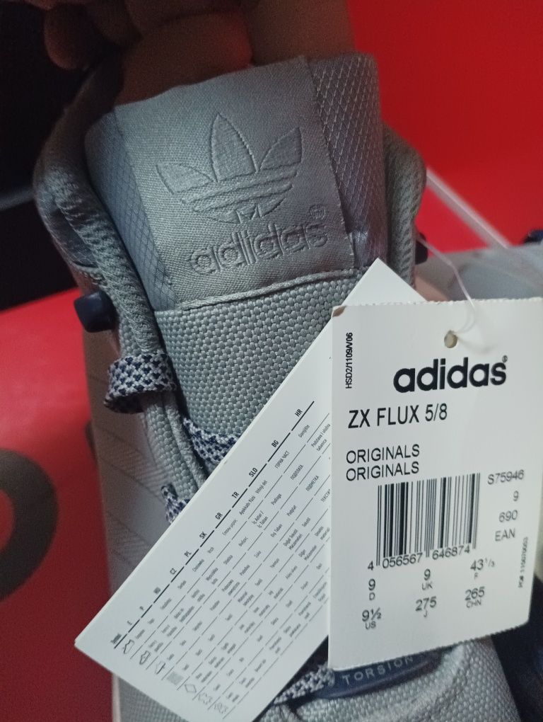 Оригинални маратонки Adidas ZX Flux 43 нови мъжки кецове Адидас обувки