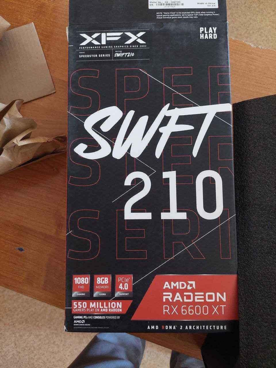 Новая XFX Radeon RX6600xt