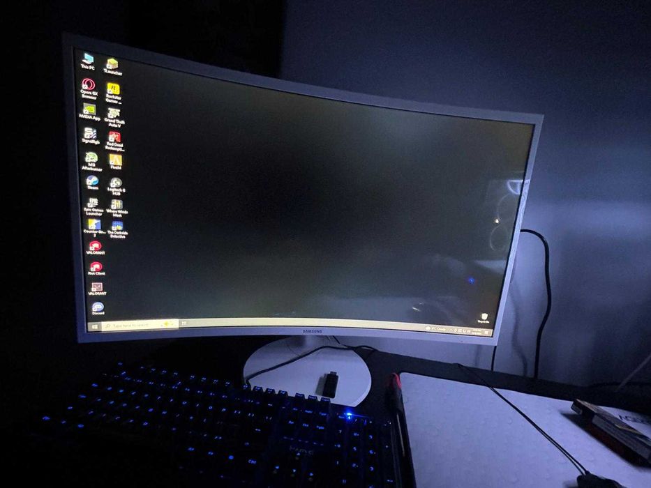 Monitor LED Curbat Samsung 32inch, 1920x1080, 4ms GTG, White