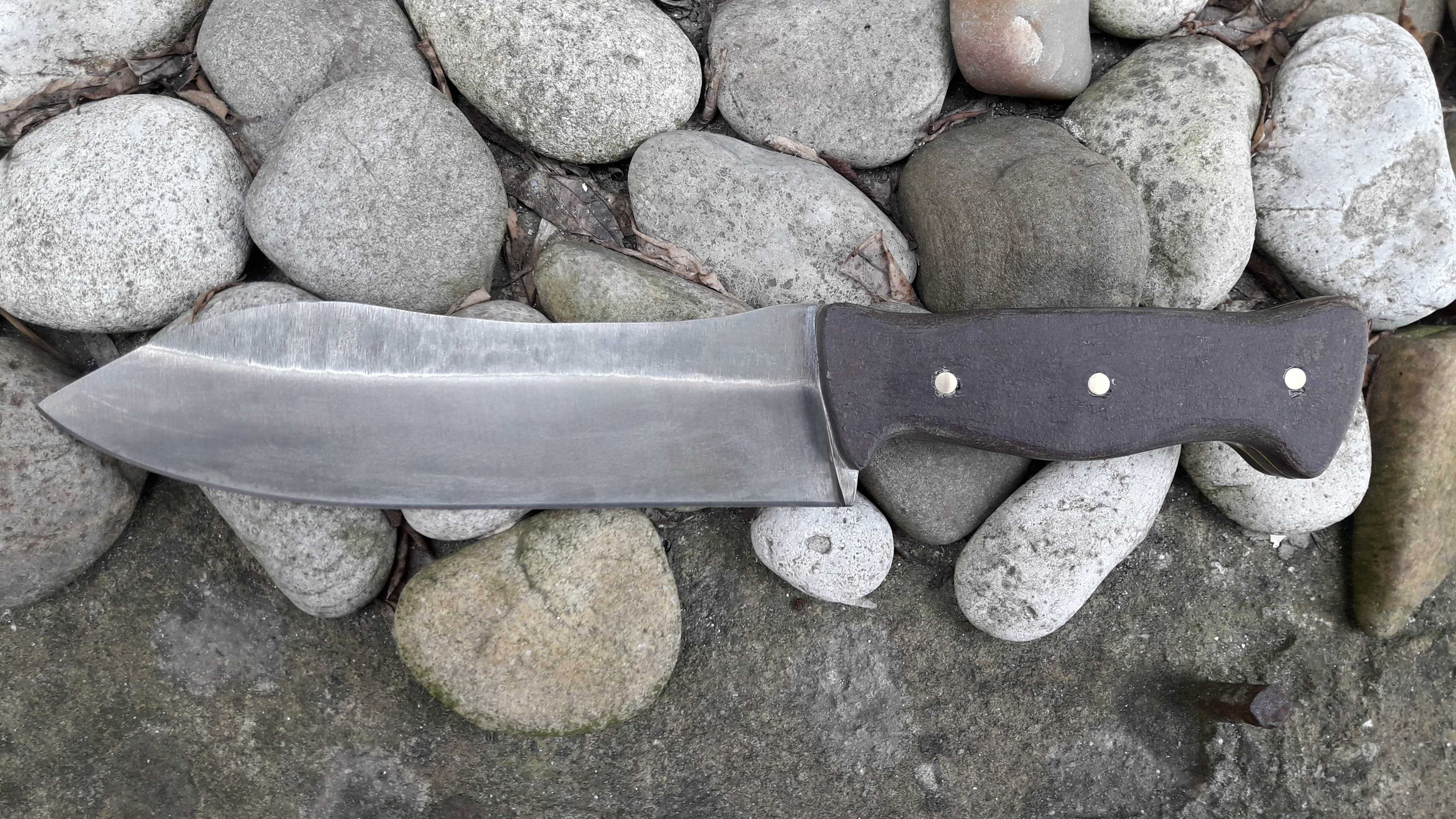 Нож ръчна изработка - 65Г,   кания - кайдекс