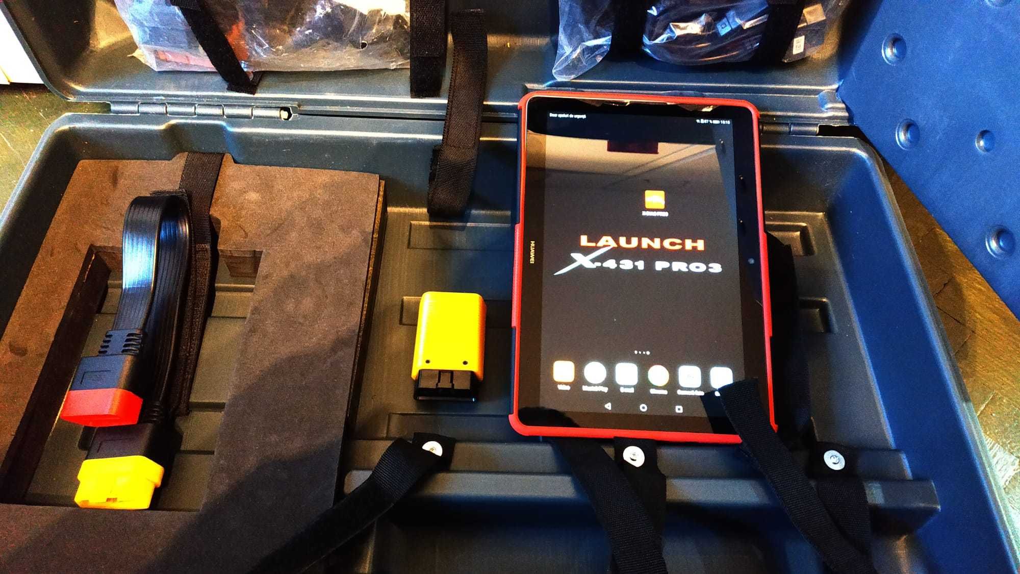 Kit Tester auto Launch x431 Easydiag 2024+Tableta 10"+Geanta Conectori