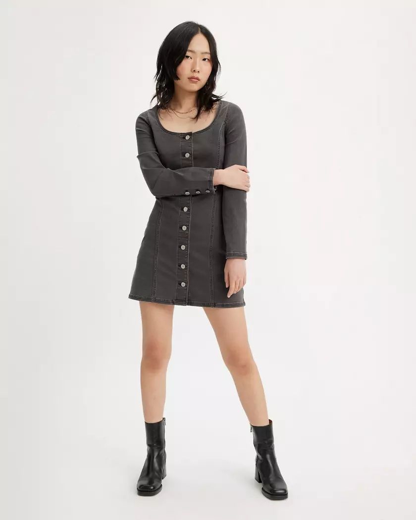Плетена рокля Massimo Dutti, Levi's