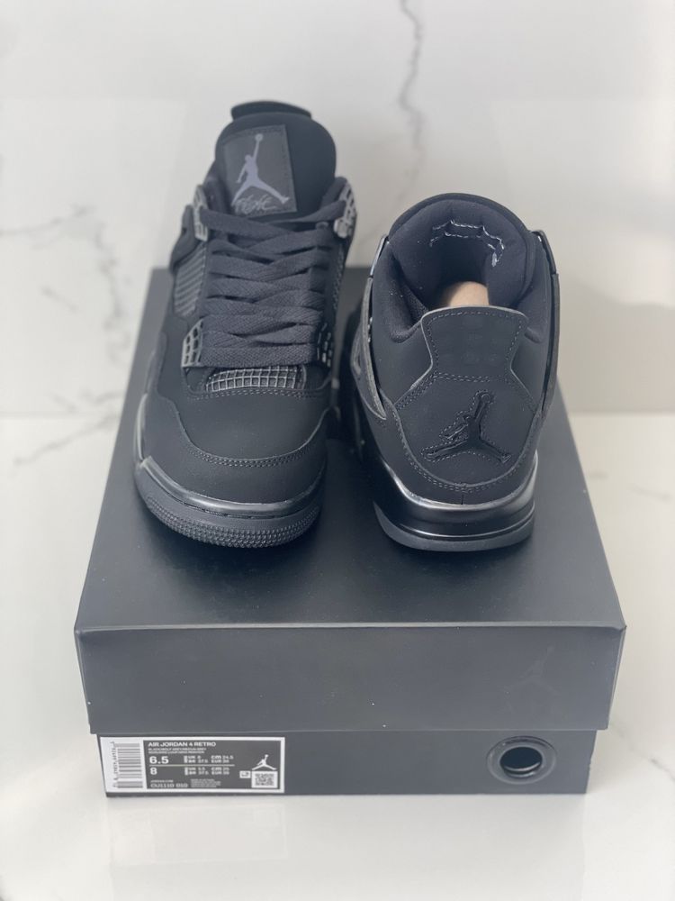 Air Jordan 4 Black Cat Retro Graphite Light Canvas Bred Thunder Red