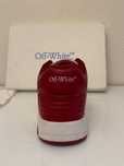 Adidasi off white alb/rosu