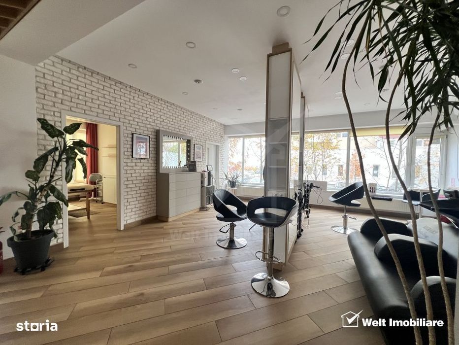 Spatiu comercial inchiriat, 123mp, 4 parcari, calea Turzii