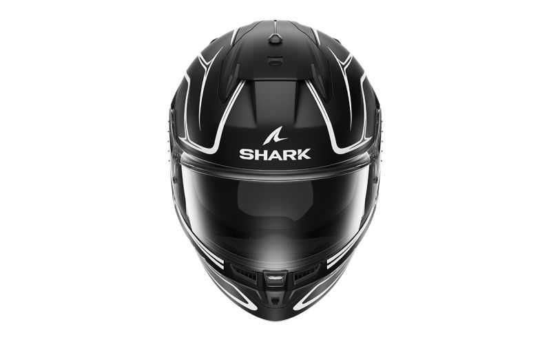 Mото Каска SHARK D-SKWAL 3  DRONE black/white,очила,плака,подбрадник