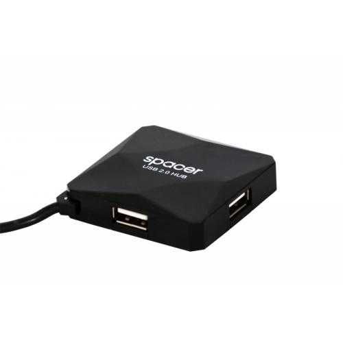 Hub USB Spacer negru