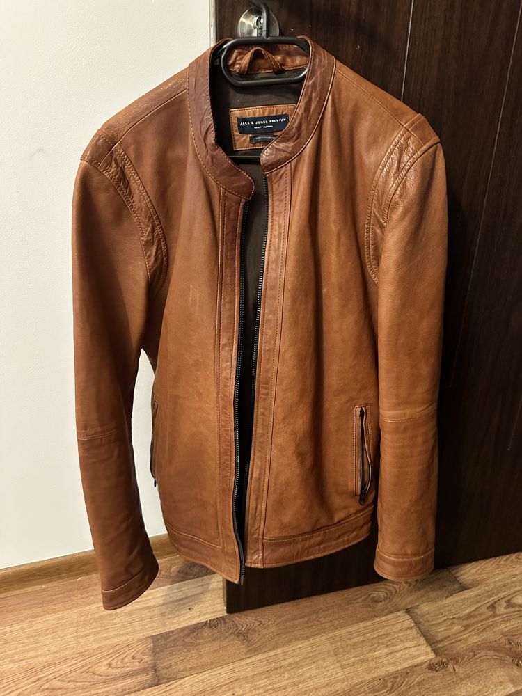 Geaca de piele 100% naturala barbateasca