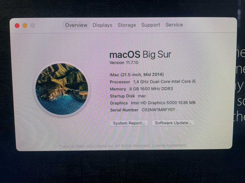 IMAC 21,5, AN 2015, PERFECT 8GB, 256 SSD