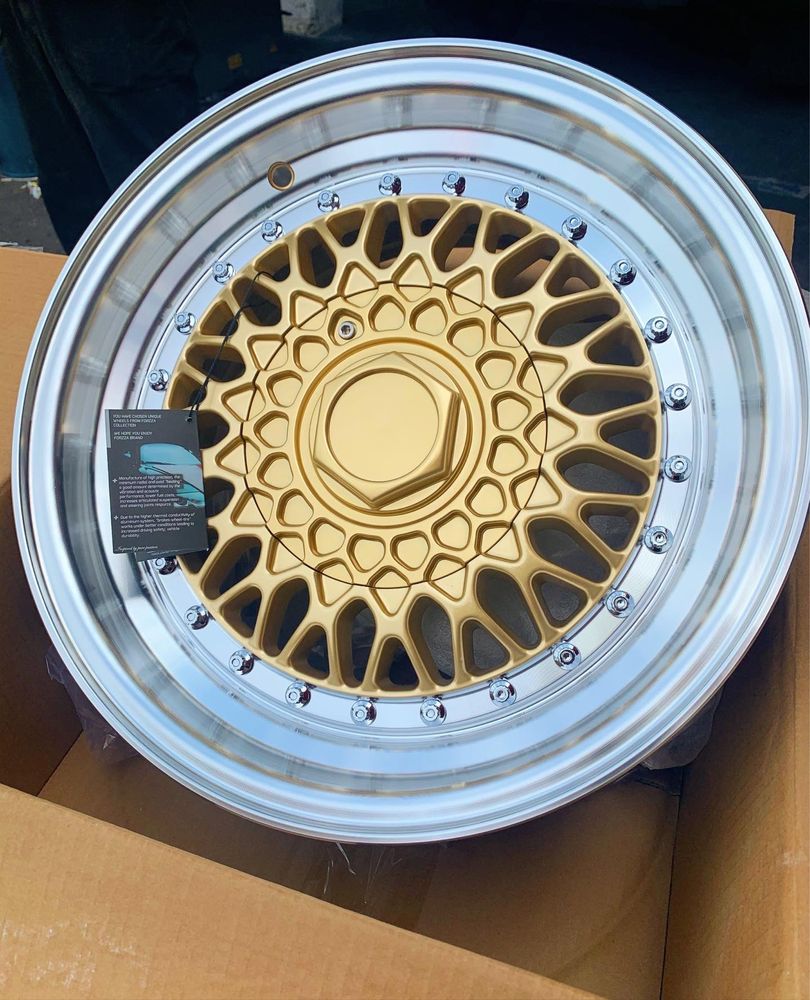 15 Джанти Forzza Malm BBS Style Gold Polished 4x100 4x108