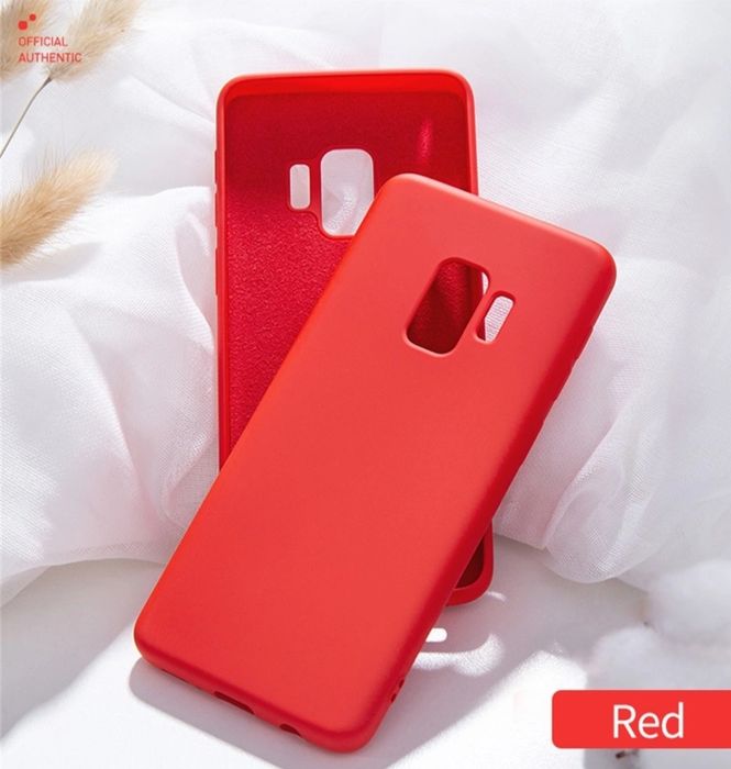 Husa silicon antisoc cu microfibra compatibil Samsung S9 ; S9 Plus