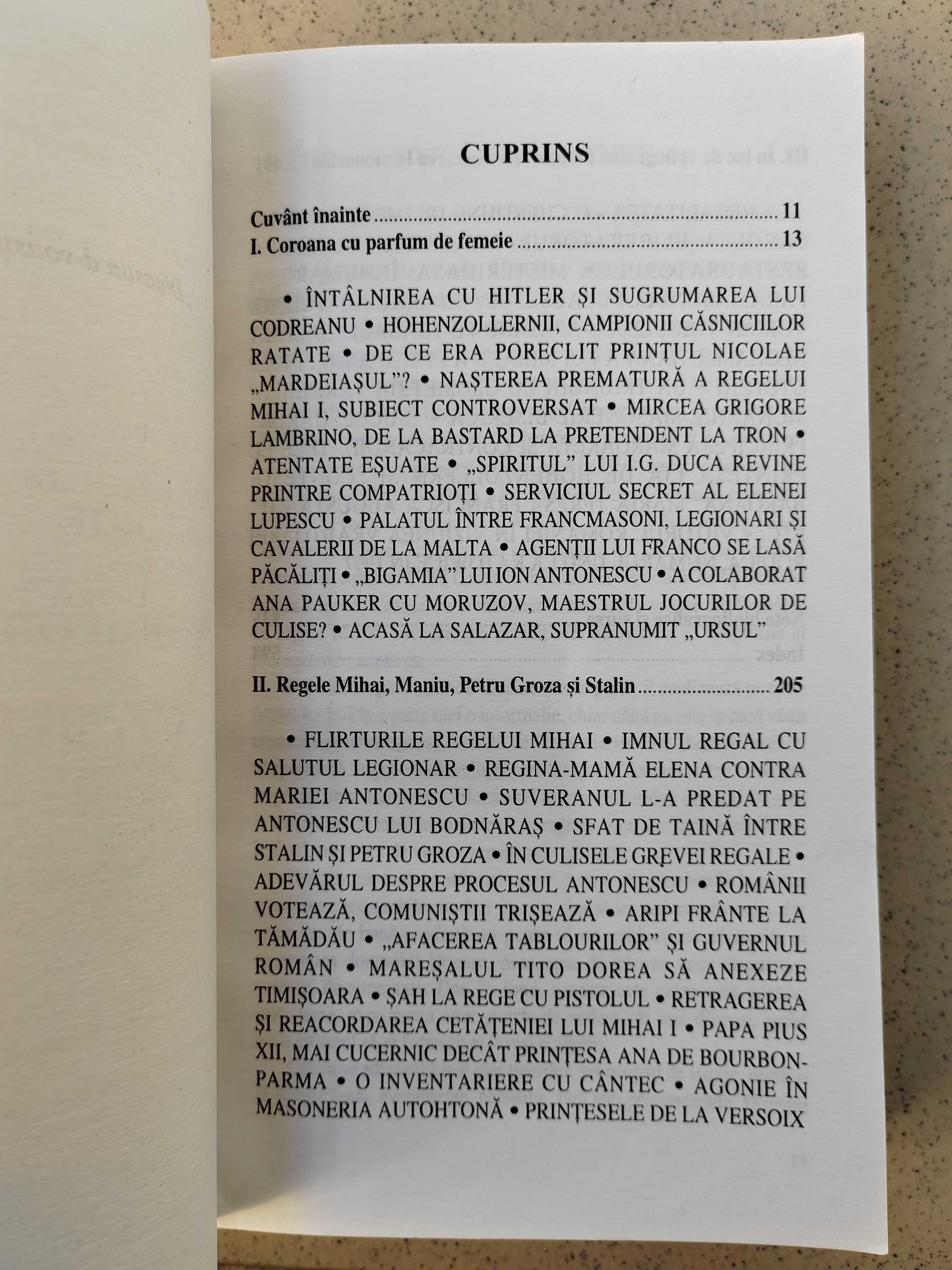 Cartea Casa Regala, femeile fatale, masoneria și dictatorii sec. XX