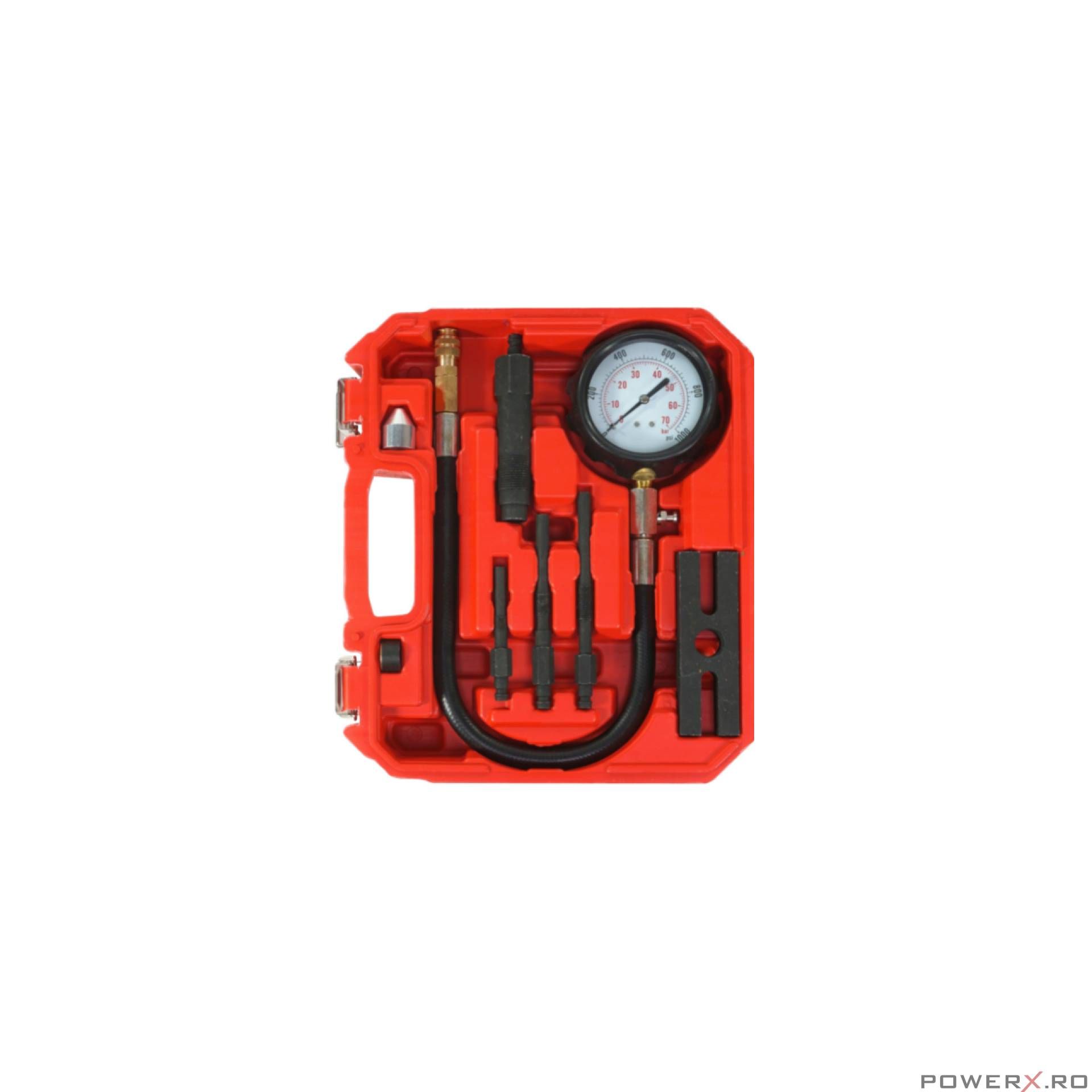 Set tester de compresie pentru motoare diesel, 19 piese Verke