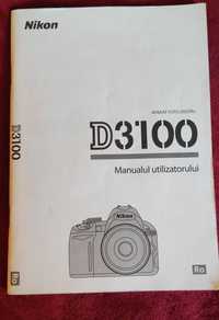 Manual utilizare Nikon D3100 + 2 CD cu soft/manuale