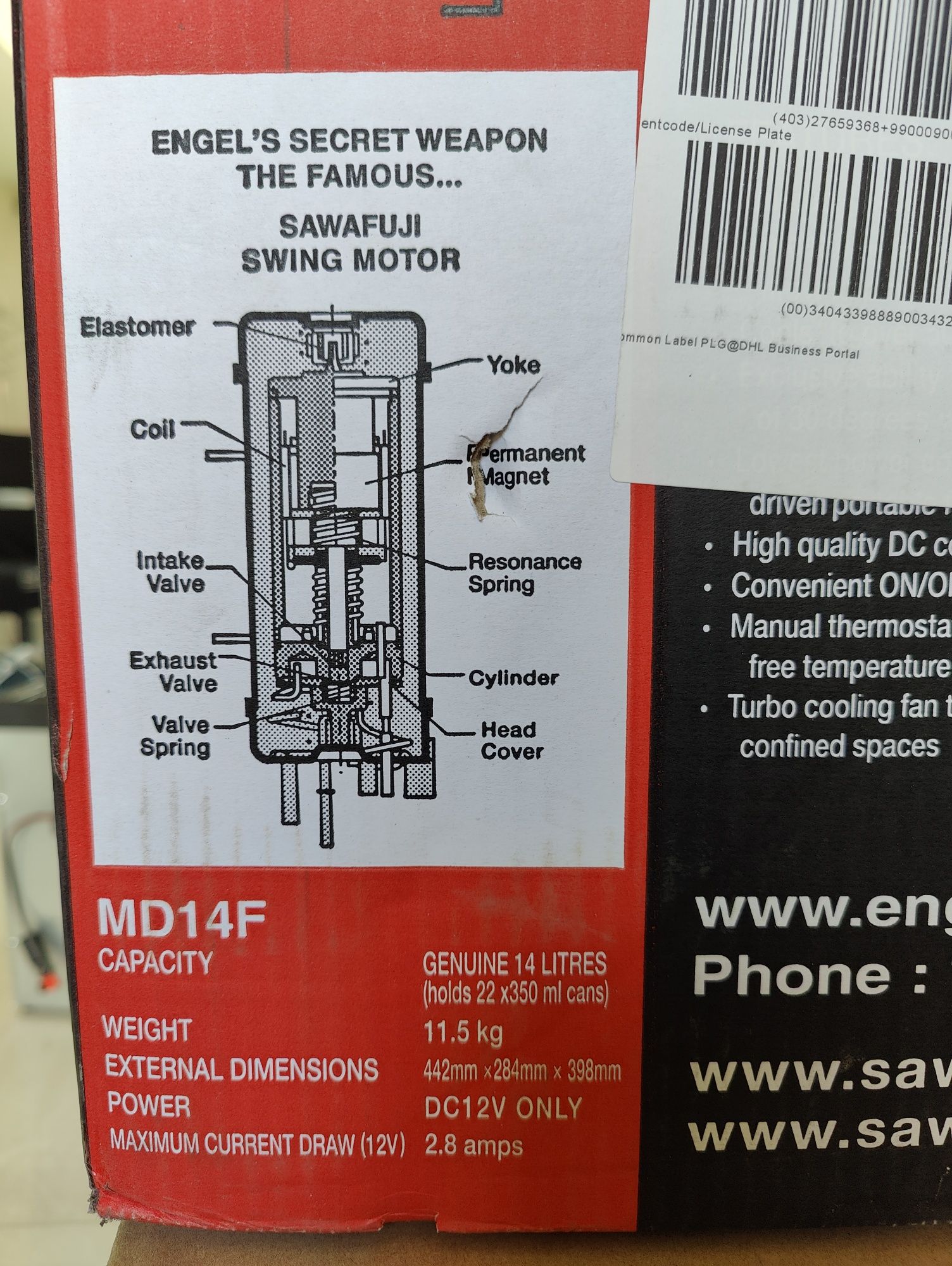 Преносим хладилник на 12 волта Engel MD14F