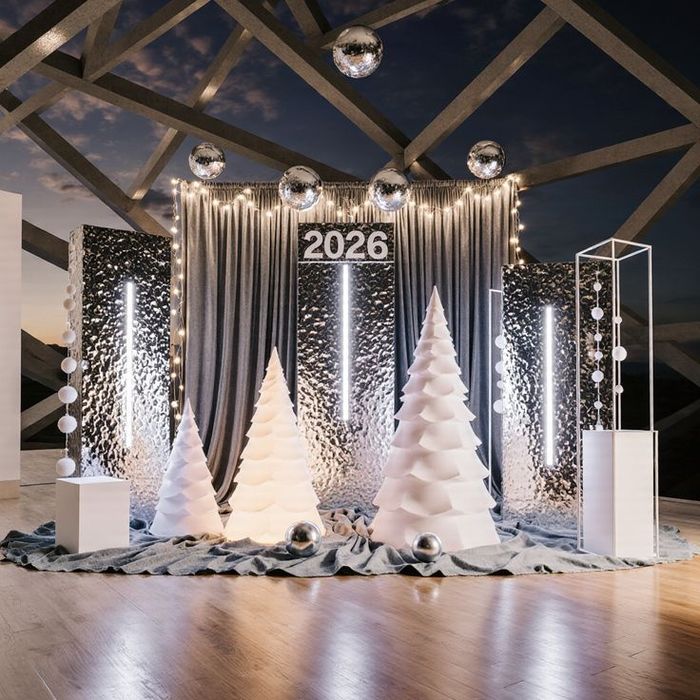 Новогодний баннер, фотозона на новый год, новогоднее оформление