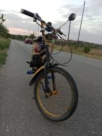 Vând bicicleta cu motor stil pocket bike