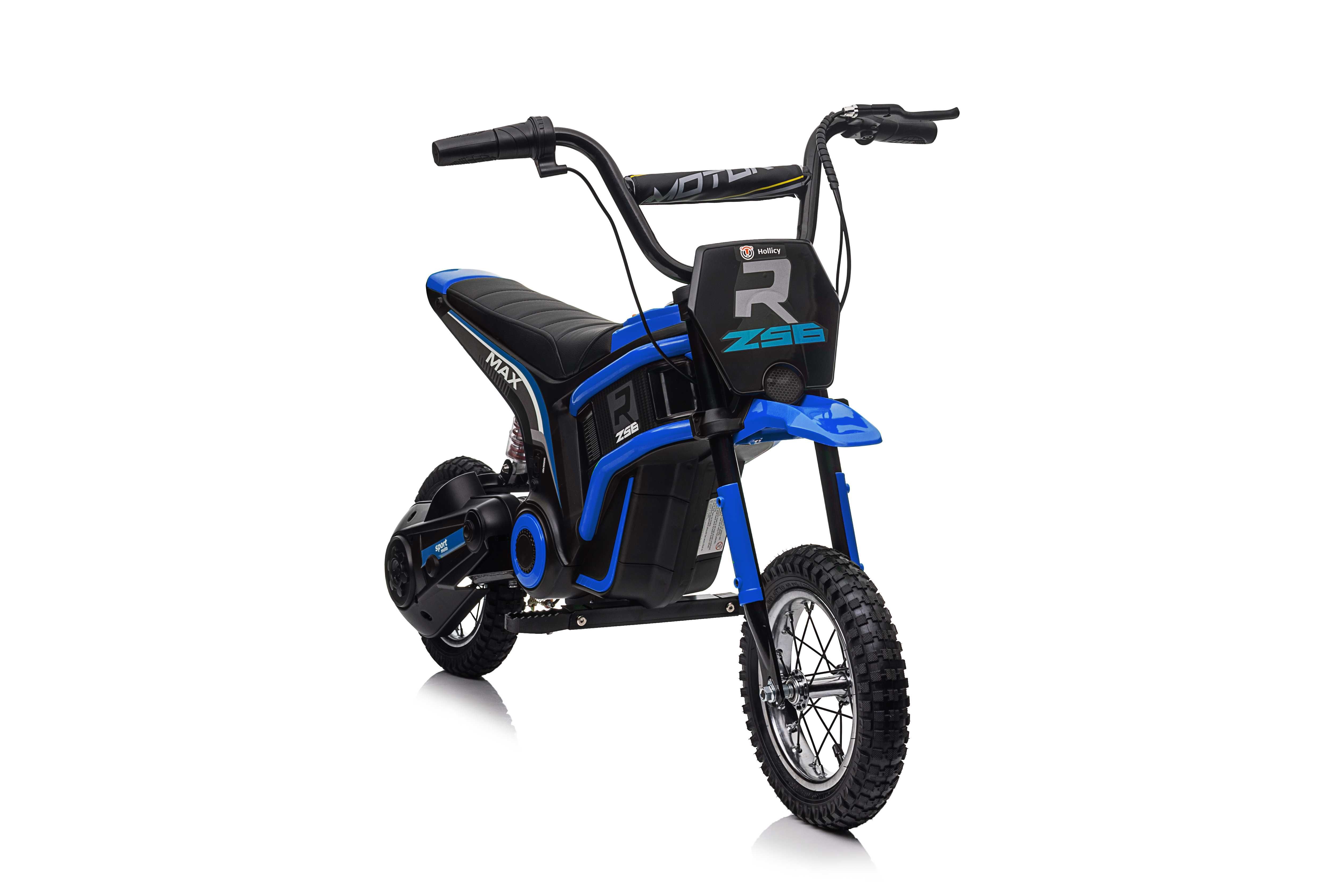 Motocicleta electrica Kinderauto Enduro 350W 24V, roti gonflabile Blue