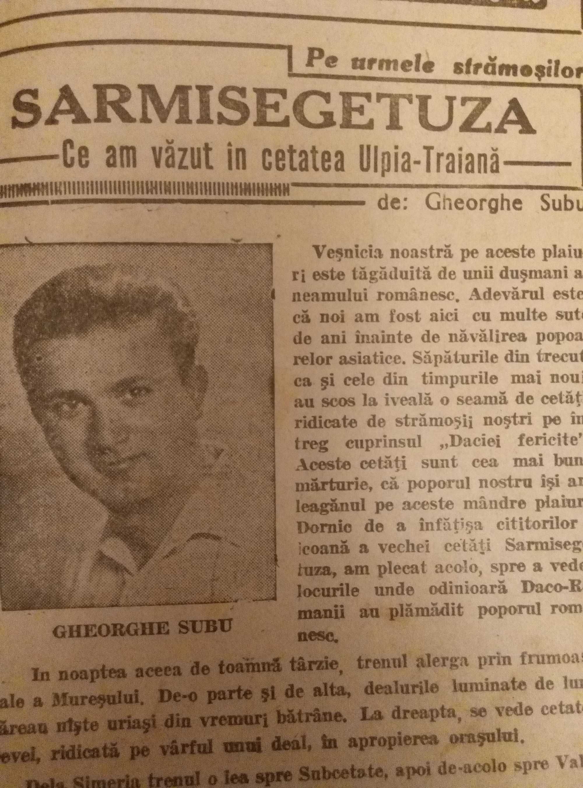 Calendarul gazetei Foaia noastra, pe 1944