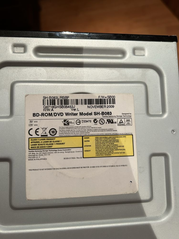 Vand BlurayDrive Samsung DVD/RW