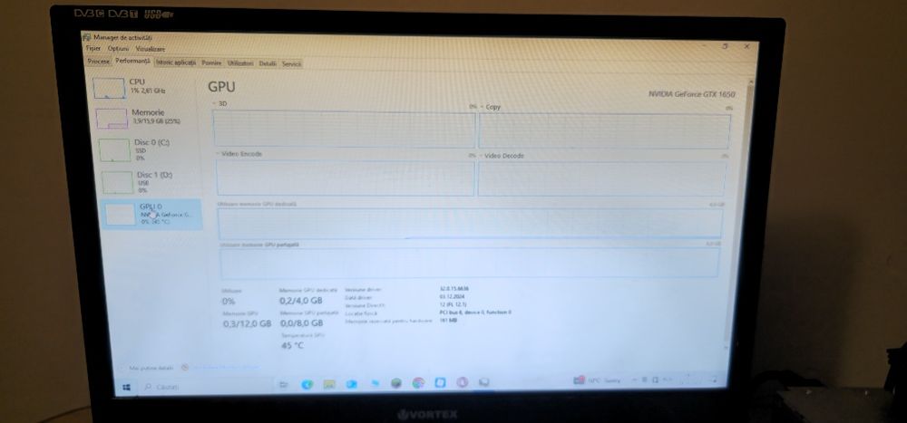 Vând pc gaming GTX 1650 + un monitor de 60 hz Negociabil