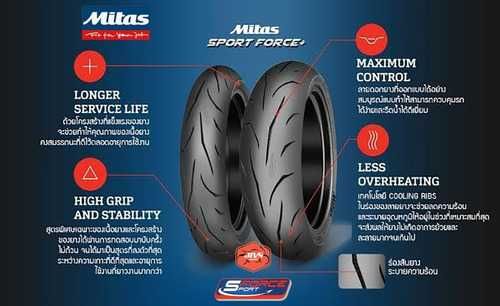 Промо Цена Задна Мото Гума MITAS Sport Force Plus 160/60/17