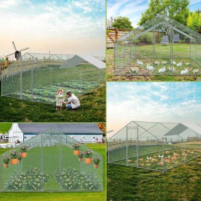 Птичарник 3х6м Клетка за пилета Кокошарник кокошарници клетки кокошки